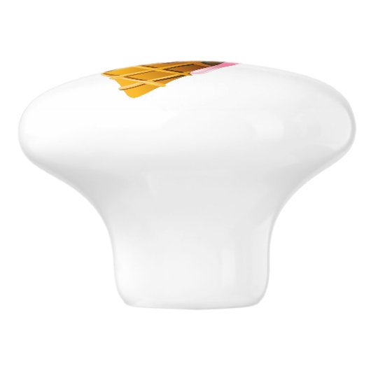 アイスクリームコーン引出しノブ セラミックノブ (側面)