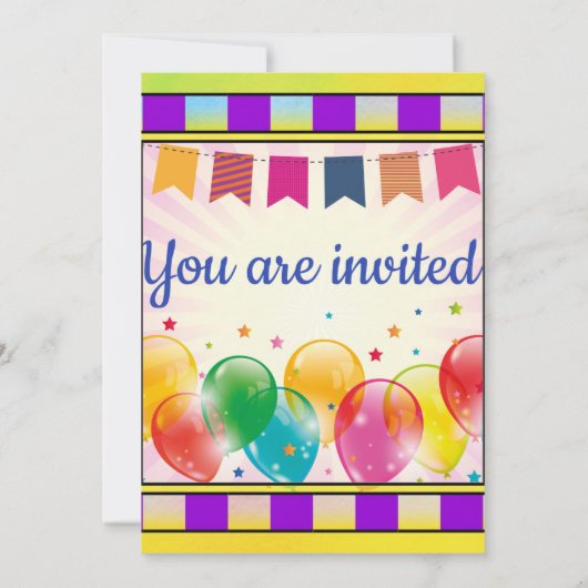 アイスクリームコーン招待状 招待状 (裏面)