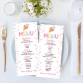 アイスクリームコーン振りかける甘い誕生日パーティーフード メニュー