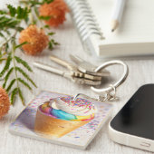 アイスクリームコーン散水 キーホルダー (正面右)