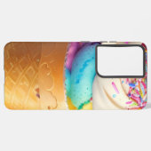 アイスクリームコーン散水 SAMSUNG GALAXYケース (裏面横)