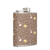 アイスクリームコーン模様（茶） フラスク (右)