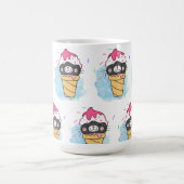 アイスクリームコーン水彩 コーヒーマグカップ (中央)