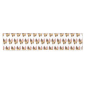 アイスクリームコーン漫画イラストレーション ショートテーブルランナー (横)