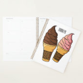 アイスクリームコーン漫画イラストレーション プランナー手帳 (ディスプレー)