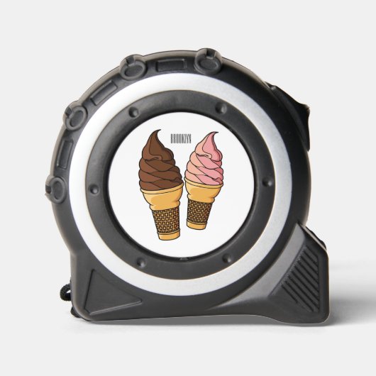 アイスクリームコーン漫画イラストレーション メジャー (正面)
