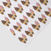 アイスクリームコーン漫画イラストレーション 薄葉紙 (詳細)