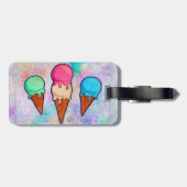 アイスクリームコーン荷物タグ ラゲッジタグ (裏面横)