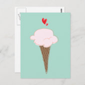 アイスクリームコーン葉書 ポストカード (正面/裏面)