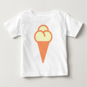 アイスクリームコーン記号 ベビーTシャツ