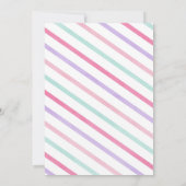 アイスクリームコーン誕生日パーティーの招待状 招待状 (裏面)