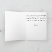 アイスクリームコーン誕生日 カード (内部)