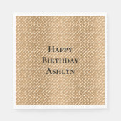 アイスクリームコーン誕生日 スタンダードランチョンナプキン (正面)