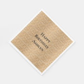 アイスクリームコーン誕生日 スタンダードランチョンナプキン (角)