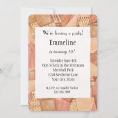 アイスクリームコーン誕生日 招待状 (裏面)