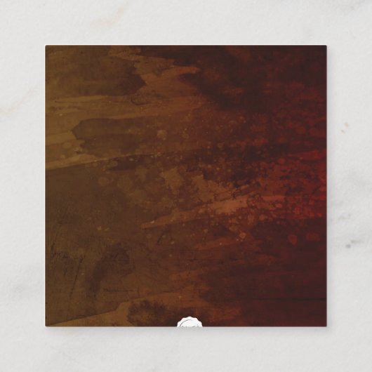 アイスクリームコーン赤ちゃんシャワーおむつラッフルチケット スクエア名刺 (裏面)