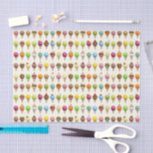 アイスクリームコーン風味パターン 薄葉紙 (クラフト)