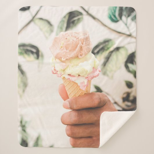 アイスクリームコーン3味の人 シェルパブランケット (正面)