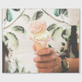 アイスクリームコーン3味の人 ラッピングペーパー (フラット)