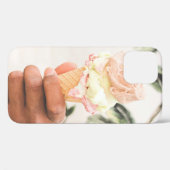 アイスクリームコーン3味の人 Case-Mate iPhoneケース (裏面 (横))