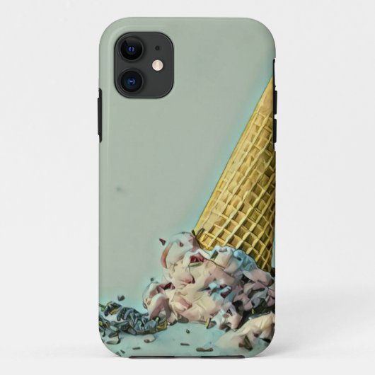 アイスクリームコーン|アイスクリーム愛好家 Case-Mate iPhoneケース (裏面)