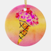 アイスクリームコーン セラミックオーナメント (正面)