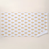 アイスクリームコーン ビーチタオル (正面)