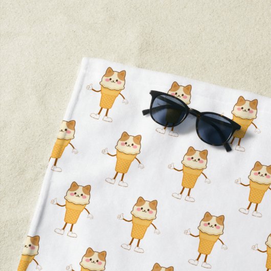 アイスクリームコーン ビーチタオル (インサイチュ)