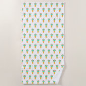 アイスクリームコーン ビーチタオル (正面)