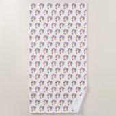 アイスクリームコーン ビーチタオル (正面)