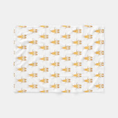 アイスクリームコーン フリースブランケット (正面(横))