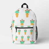アイスクリームコーン プリントバックパック (正面)