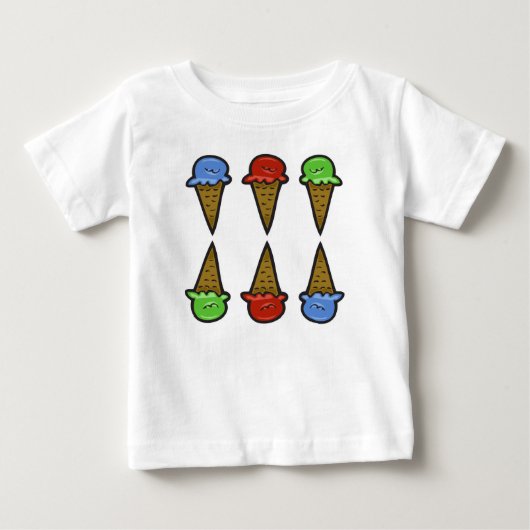 アイスクリームコーン ベビーTシャツ (正面)