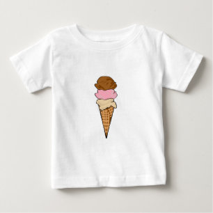 アイスクリームコーン ベビーTシャツ