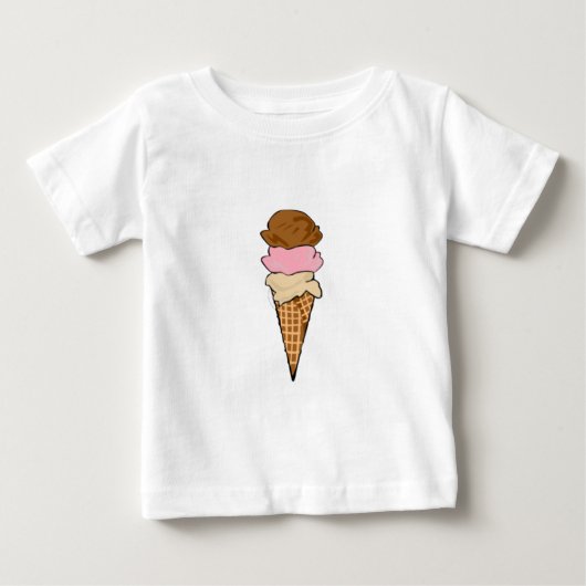 アイスクリームコーン ベビーTシャツ (正面)