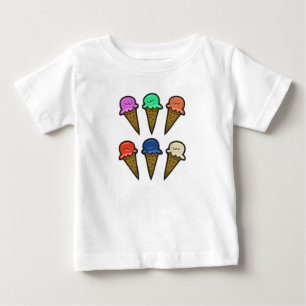 アイスクリームコーン ベビーTシャツ