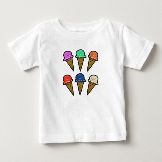 アイスクリームコーン ベビーTシャツ (正面)