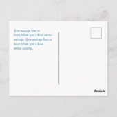 アイスクリームコーン,ホットエアバお洒落ルーン,名前 ポストカード (裏面)