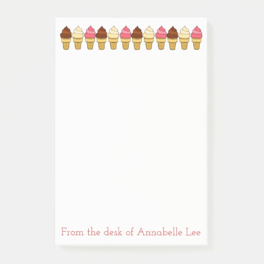 アイスクリームコーン ポストイット
