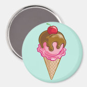 アイスクリームコーン マグネット (正面/裏面)
