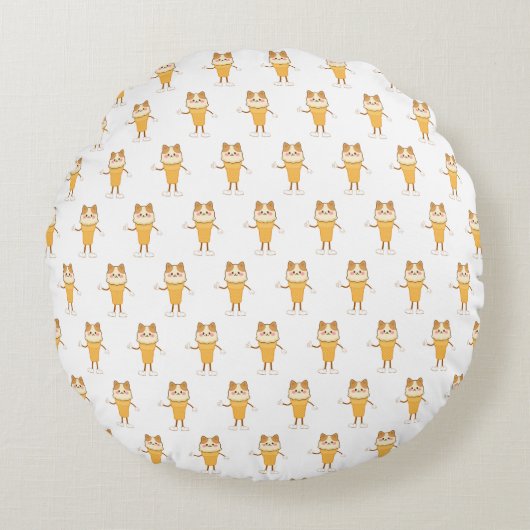 アイスクリームコーン ラウンドクッション (正面)