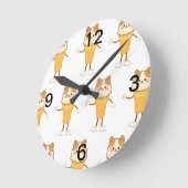 アイスクリームコーン ラウンド壁時計 (傾斜)