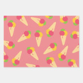 アイスクリームコーン ラッピングペーパーシート (正面)