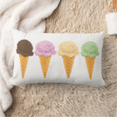 アイスクリームコーン ランバークッション (ブランケット)