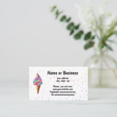 アイスクリームコーン 名刺 (スタンド正面)