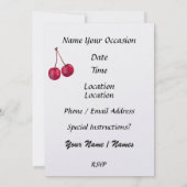 アイスクリームコーン 招待状 (裏面)