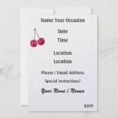 アイスクリームコーン 招待状 (裏面)