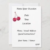 アイスクリームコーン 招待状 (裏面)