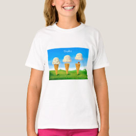アイスクリームコーン、気球の幻想的な名前 Tシャツ
