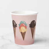 アイスクリームコーン 紙コップ (正面)